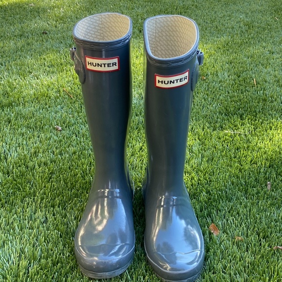 HUNTER Original Tall Kids Rain Boots - Picture 1 of 5